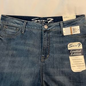 Seven 7 High Rise Slim Straight Jeans